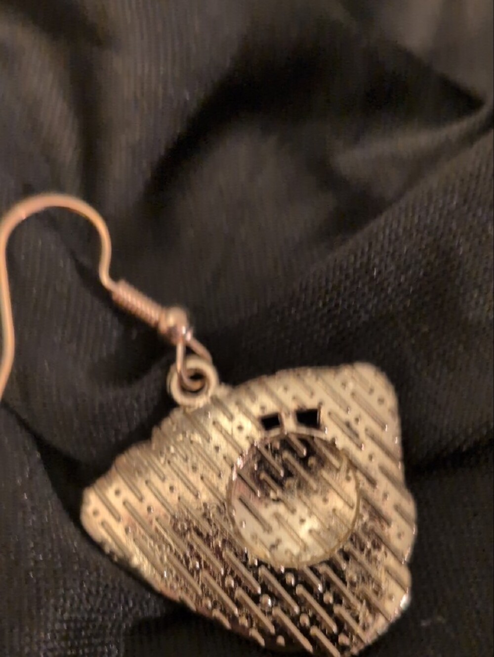 Baseball Glove and Ball Earrings - Gold Tone - Picture 7 of 8